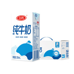 三元 特品小方白 纯牛奶 250ml*24盒