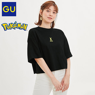 GU 极优 GU322475000 POKEMON合作款 女士短款T恤