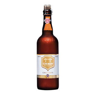 智美（Chimay）白帽啤酒 比利时进口修道院三料精酿啤酒750ml 单瓶装
