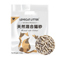 LOVECAT LITTER膨润土豆腐砂天然混合猫砂7L/3.6KG 吸味结团节省用量 可冲厕所