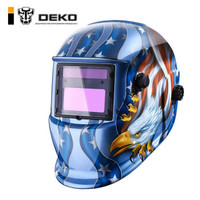 DEKO 太阳能电焊面罩自动变光头戴式全自动焊工液晶屏帽焊接氩弧焊烧焊 MZ225