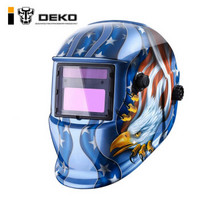 DEKO 太阳能电焊面罩自动变光头戴式全自动焊工液晶屏帽焊接氩弧焊烧焊  MZ225