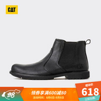 CAT/卡特专柜同款春季新款男NOLAN牛皮革黑色休闲靴P719123I3UDC09 黑色 40