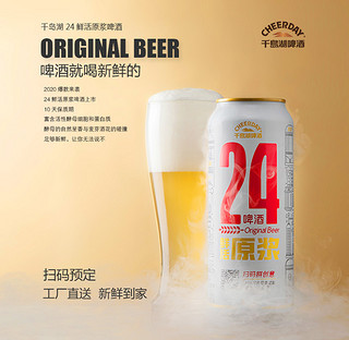 千岛湖 24鲜活精酿原浆啤酒  500ml*8听