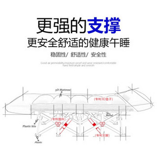 易瑞斯（Easyrest）折叠床办公午休床户外行军床躺椅单人陪护床行军床便携床 10脚双重加强圆管翘头190CM