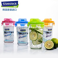 Glasslock三光云彩 耐热加厚玻璃杯钢化玻璃水杯女进口杯子茶杯牛奶杯带盖
