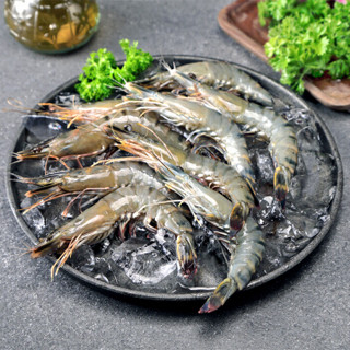 九善食 马来西亚精品黑虎虾(特大号) 1kg/盒 18-20只 进口海鲜大虾 净重800g 海鲜水产