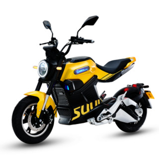 新日（Sunra）新款电动车超高端智能锂电车  米酷super 闪耀黄【72V40Ah锂电】