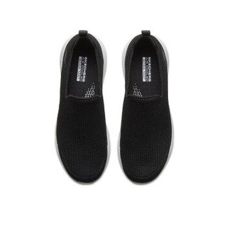SKECHERS 斯凯奇 官方 秋季新款 男女同款一脚套懒人透气轻便简约休闲运动鞋54638 黑色/白色/BKW(男款) 39.5