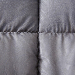 雲上舒 床垫家纺 加厚款单人羽丝绒床褥子 榻榻米立体印垫被子 可折叠 灰格子 150*200cm
