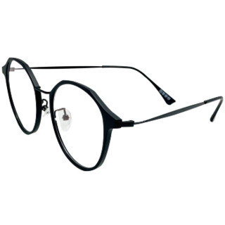 大咖岛近视眼镜防蓝光近视眼镜复古简约圆框眼镜男女近视镜 透明 1.56防蓝光(建议0-300度)