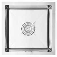 科固（KEGOO）K191101 手工槽单槽水槽 304不锈钢厨房洗菜盆 洗碗池41*41