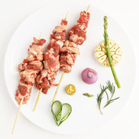 大庄园 羔羊肉烧烤套装350g(羔羊肉300g，辣椒粉10g，烧烤撒料20g，烧烤蘸料20g)  腌制入味 DIY烧烤食材