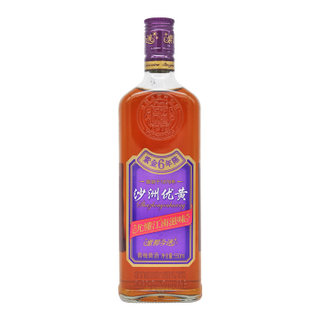 沙洲 优黄 紫醉今迷六年 半干型 苏派青梅黄酒 550ml*8瓶 整箱装