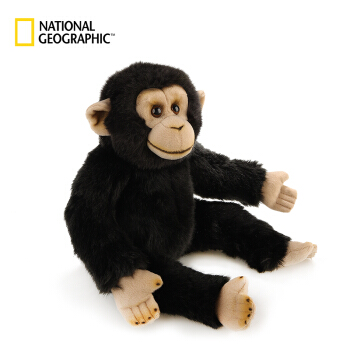 国家地理NG雨林系列 黑猩猩 36cm仿真动物毛绒玩具公仔亲子送女友生日礼物 770713