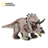 国家地理NG恐龙系列 三角龙 42cm仿真动物毛绒玩具公仔亲子送女友生日礼物