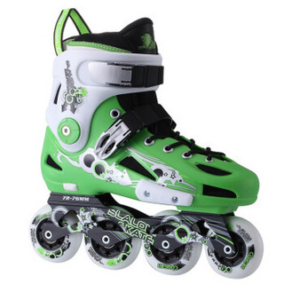 美洲狮（COUGAR）轮滑鞋成人平花溜冰鞋直排男女花式滑冰旱冰鞋 魅影骑士升级版绿白 42