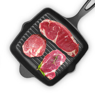 烧范儿 整切调理家庭牛排套餐10片装 1.48kg（含油包）西冷肋眼菲力眼肉牛排 牛肉生鲜