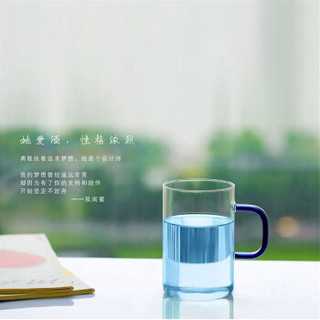 艾芳贝儿(AlfunBel)花茶杯3件套高硼硅耐热玻璃杯不锈钢内胆杯个人冲泡器水杯 透明琥珀色2只装