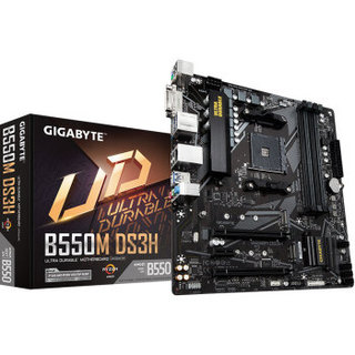 技嘉（GIGABYTE）B550M DS3H主板+AMD 锐龙9 3900X 处理器 12核24线程 主板套装/CPU主板套装