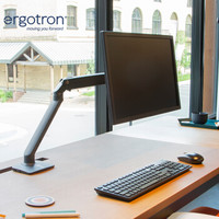 ERGOTRON 爱格升 MXV显示器支架 电脑支架 显示器支架臂 旋转电脑架哑光黑
