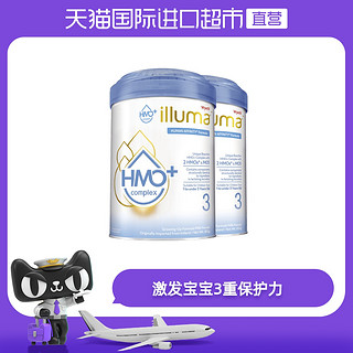 illuma 启赋 惠氏启赋illuma3段1-3岁三类hmo+婴幼儿奶粉进口850g*2剖腹产顶配