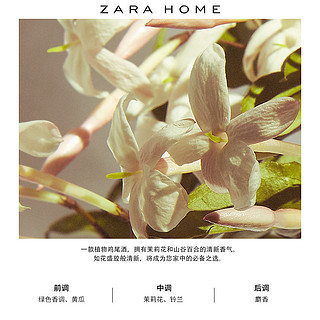 Zara Home 白茉莉香薰蜡烛礼盒家用房间香味神器200g 41083705250