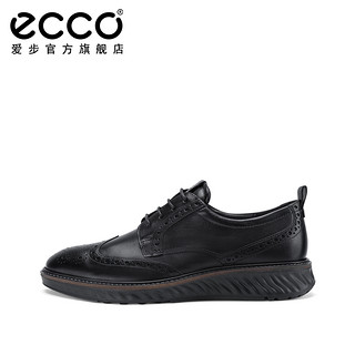 ECCO爱步正装皮鞋男  百搭布洛克鞋德比鞋潮流鞋 适动混合836424