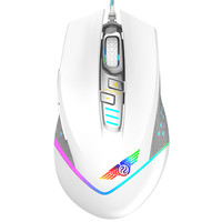 NEWMEN 新贵 GX1000-S 有线鼠标 4000DPI RGB 白色
