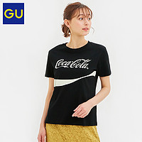 GU极优女装印花T恤(短袖)Coca-Cola可口可乐合作款时尚纯棉322522