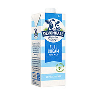 Devondale 德运 全脂高钙纯牛奶 1L*10盒 