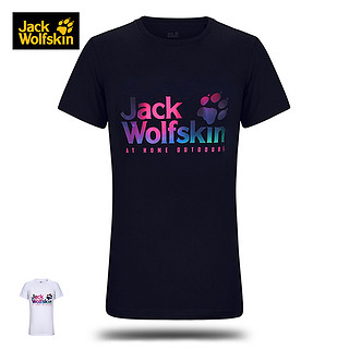 JACKWOLFSKIN狼爪男女夏大LOGO圆领T恤5819511/5818371/5818381