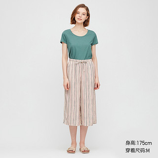 优衣库 女装 (UT) Joy of Print RELACO七分裤【宽腿裤】 427255