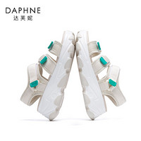 DAPHNE 达芙妮 4020303074 松糕厚底老爹凉鞋