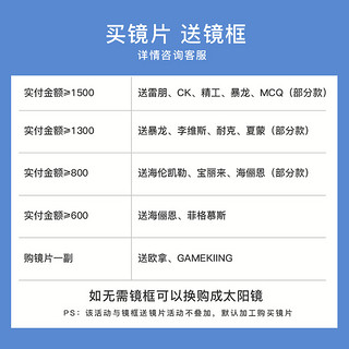 依视路镜片钻晶A4非球面1.67超薄1.74防蓝光1.56树脂近视眼镜片 1.61(薄) 天蓝色 400度以内