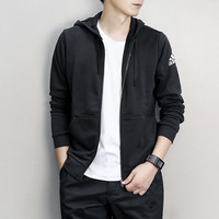 阿迪达斯 adidas男装 2020新款运动服针织上衣连帽休闲夹克-BK3717