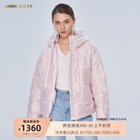 Miss Sixty连帽宽松上衣休闲保暖棉服夹棉外套女