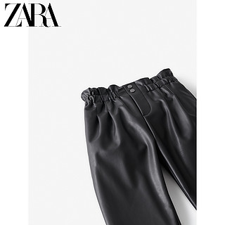 ZARA【打折】 童装女童  仿皮裤 07418601800 黑色 13-14 岁 (164 cm)