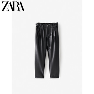 ZARA【打折】 童装女童  仿皮裤 07418601800 黑色 9 岁 (134 cm)