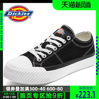 Dickies男鞋夏季韩版潮流情侣低帮帆布鞋男休闲板鞋子潮牌饼干鞋 201N50LXS24黑色 40