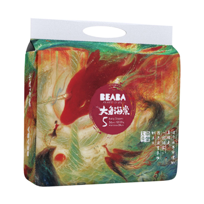 beaba碧芭宝贝大鱼海棠纸尿裤xl36片4件