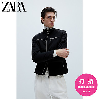 ZARA【打折】 男装 纹理机车款夹克外套 00706402800