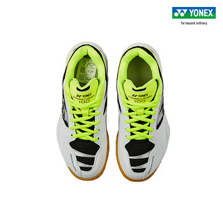 YONEX/尤尼克斯官网 SHB100CR 羽毛球鞋 男女运动球鞋 轻量舒适yy 43 白/黄