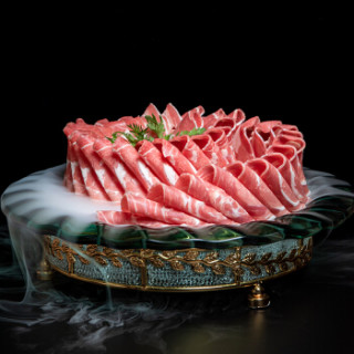 商品额尔敦 厚切羊肉片 草原羔羊锡林郭勒新鲜羊肉火锅食材 220g*2