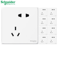 Schneider Electric 施耐德电气 皓呈系列开关插座面板 斜五孔十只装