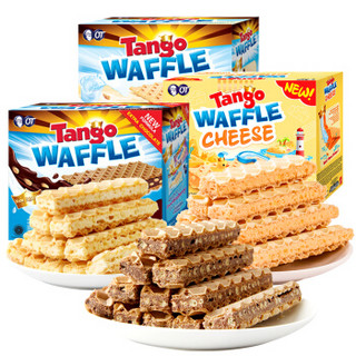 印尼进口 Tango 咔咔脆威化饼干混合口味480g （160g*3盒）休闲零食小吃 办公室食品