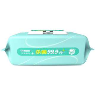 可爱多 芦荟提取液杀菌卫生通用湿巾非酒精杀菌湿纸巾 50抽*10包