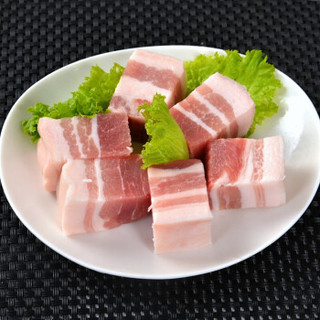 【199-100】楮木香 五花肉块 红烧肉 构树生态饲养白猪500g 猪肉 生鲜 五花肉块 500g/袋