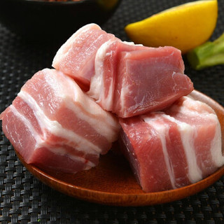 【199-100】楮木香 五花肉块 红烧肉 构树生态饲养白猪500g 猪肉 生鲜 五花肉块 500g/袋