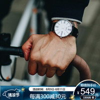 ADEXE手表女英国进口正品旗舰欧美品牌轻薄时尚简约皮带/钢带情侣腕表 学生男友女友礼物 1884A-01（男款）
